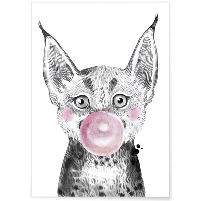Affiche 'Bulle de Lynx Rose' L'AFFICHERIE
