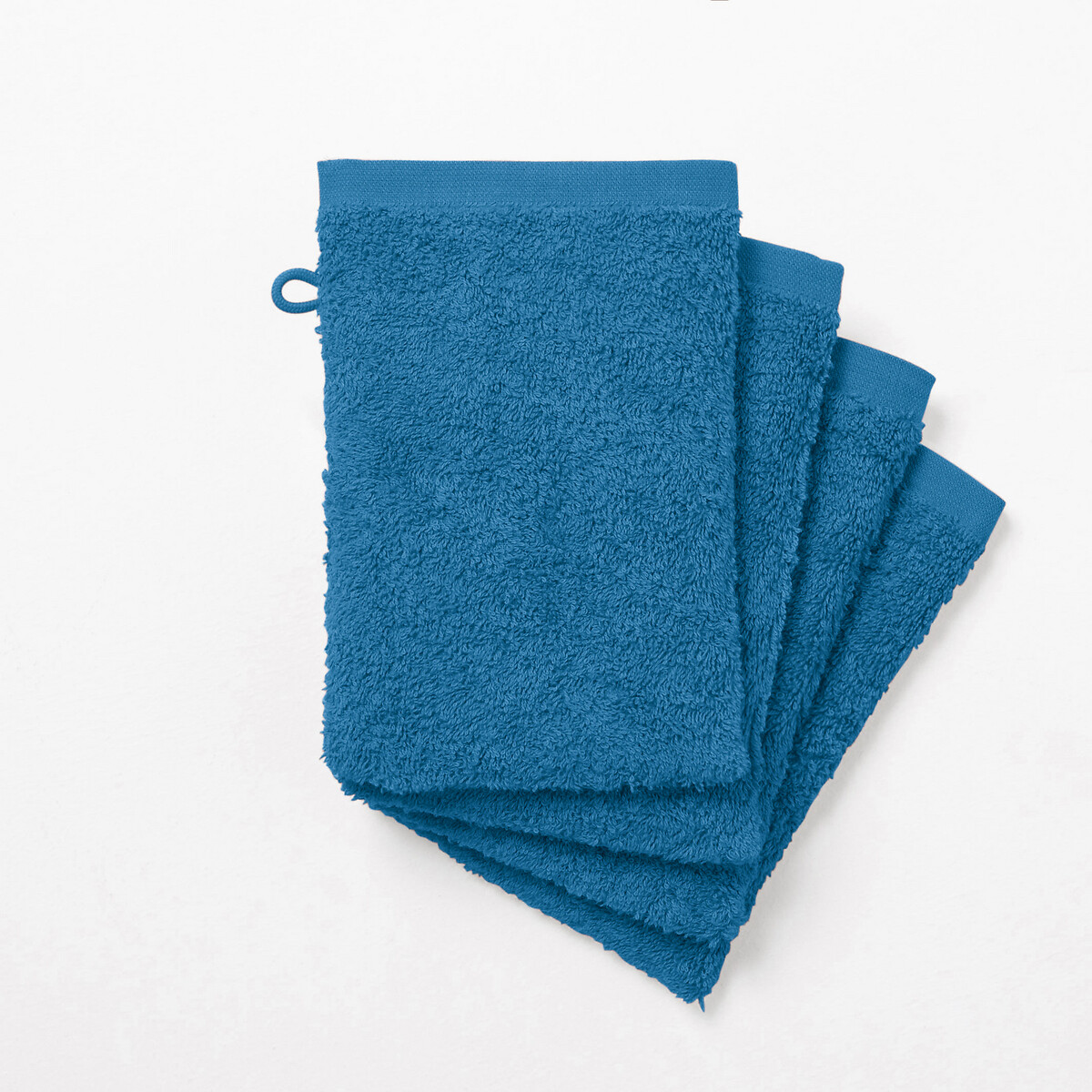 Product photograph of Set Of 4 Cotton Scenario Towelling Wash Mitts from La Redoute UK