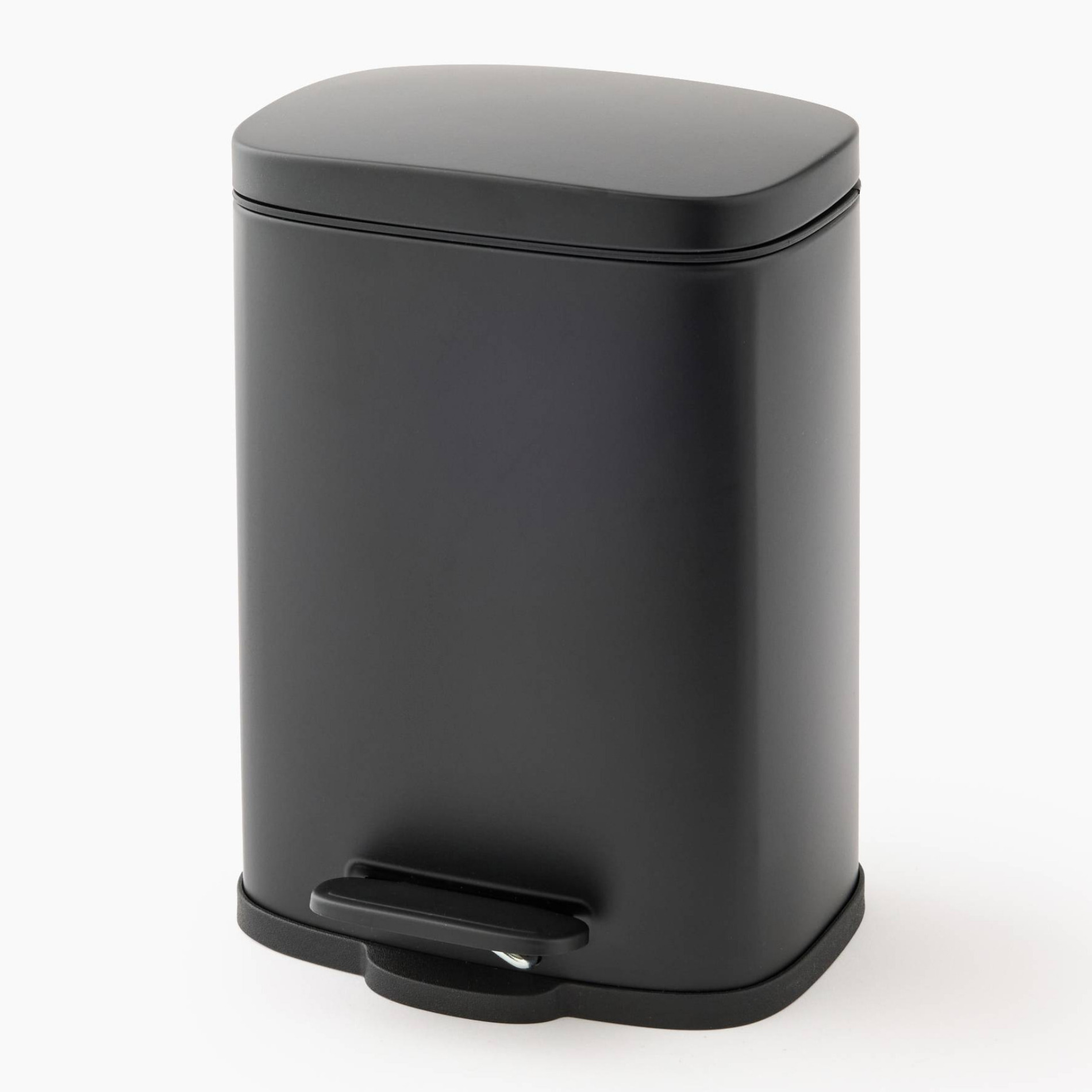 Poubelle rectangulaire en métal, 3l, 21,5x15,5x28,5cm, MONOPRIX