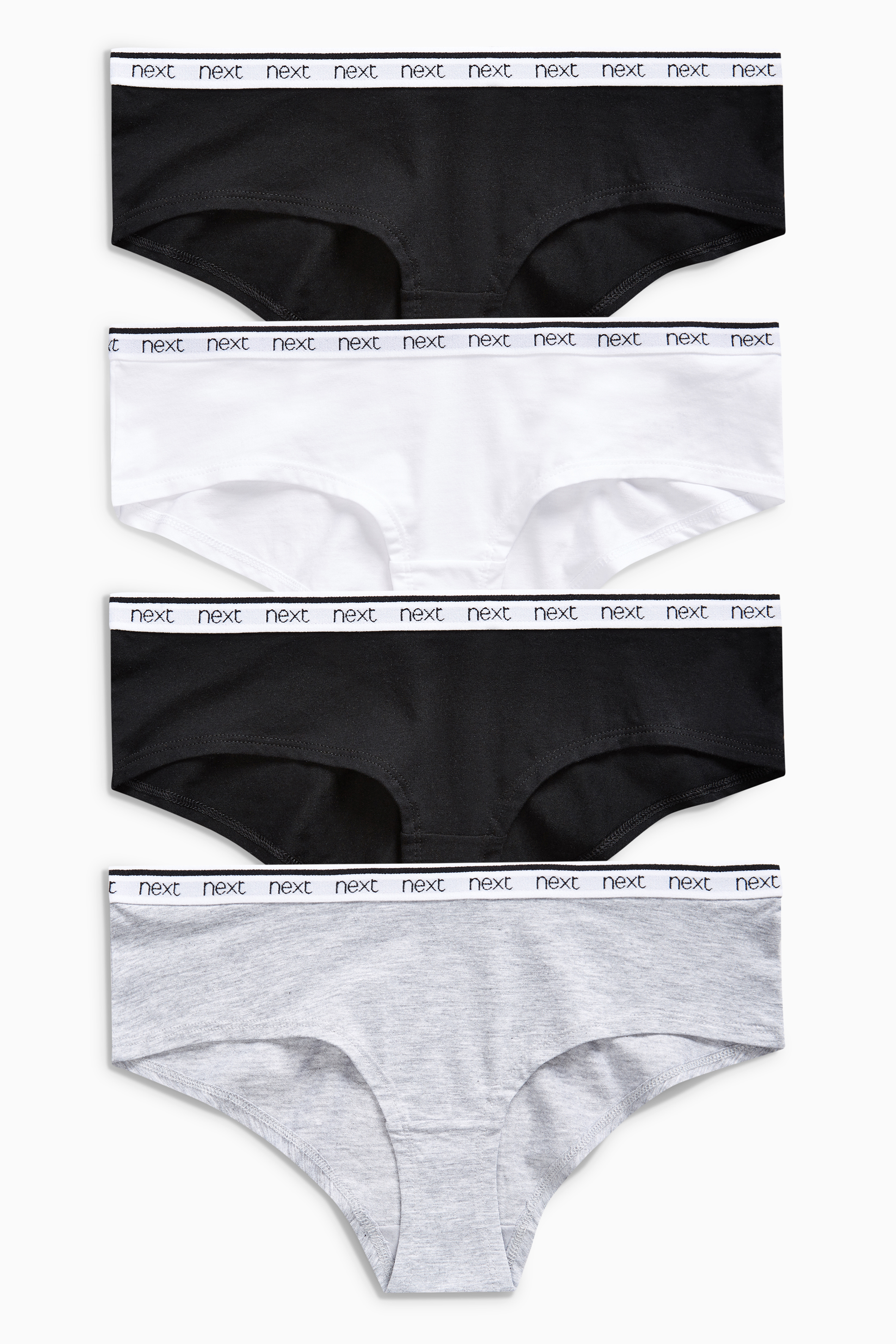 Shorts en coton avec logo, lot de 4, NEXT