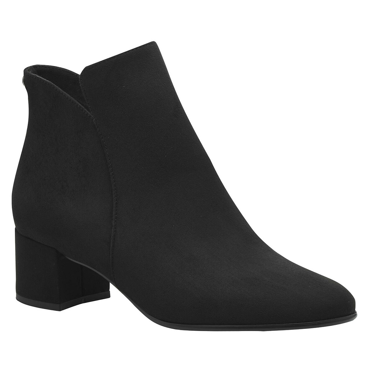 Tamaris Schlüpf-Stiefeletten top schwarz Casual-Look