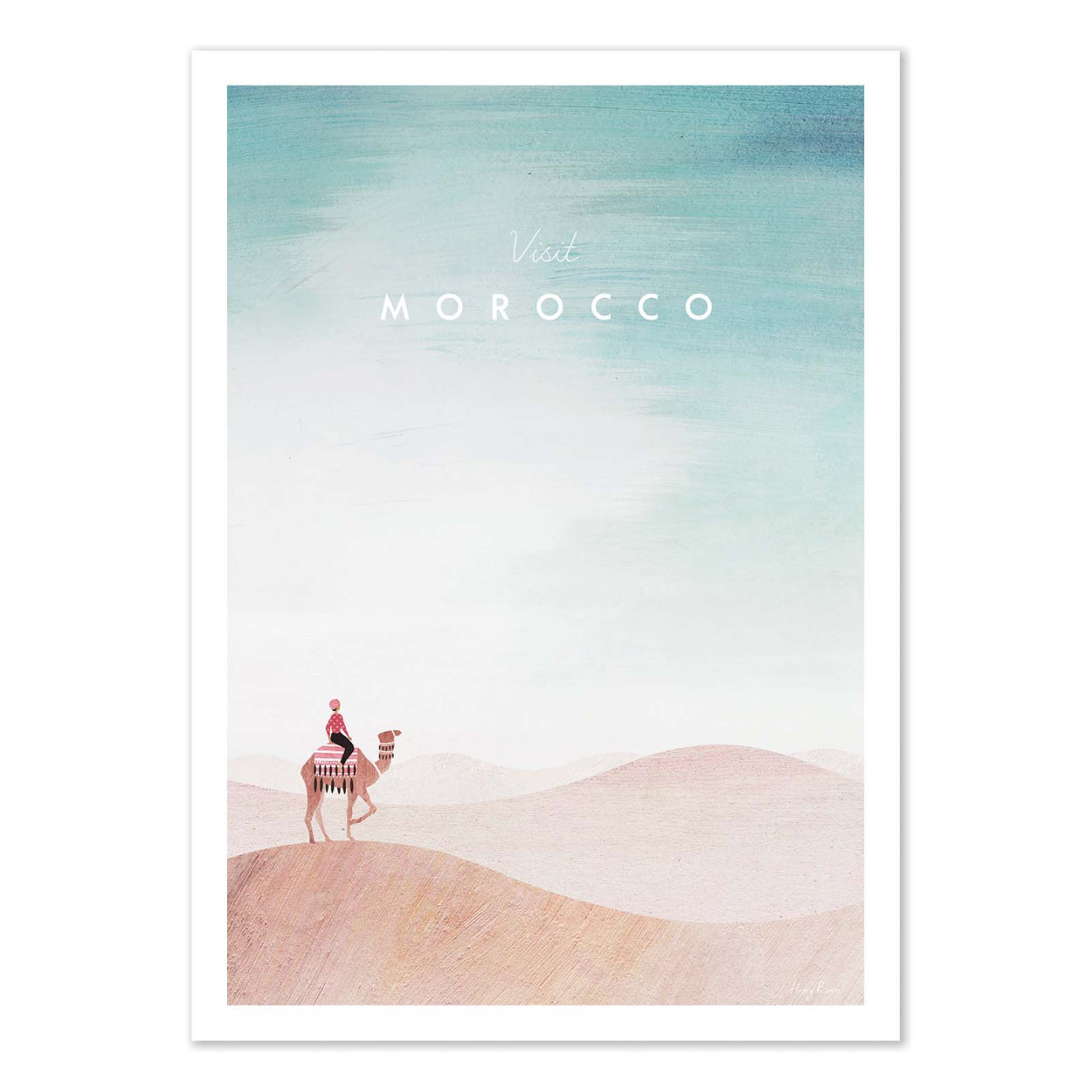 Affiche d'art - Visit Morocco Sahara Desert - Henry Rivers, WALL EDITIONS