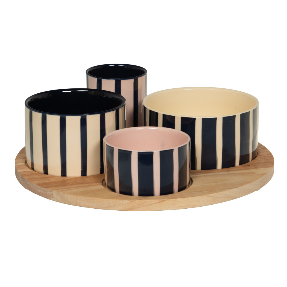 Service apéritif de 4 pièces Mareva 28,5 cm - MAREVA, TABLE PASSION