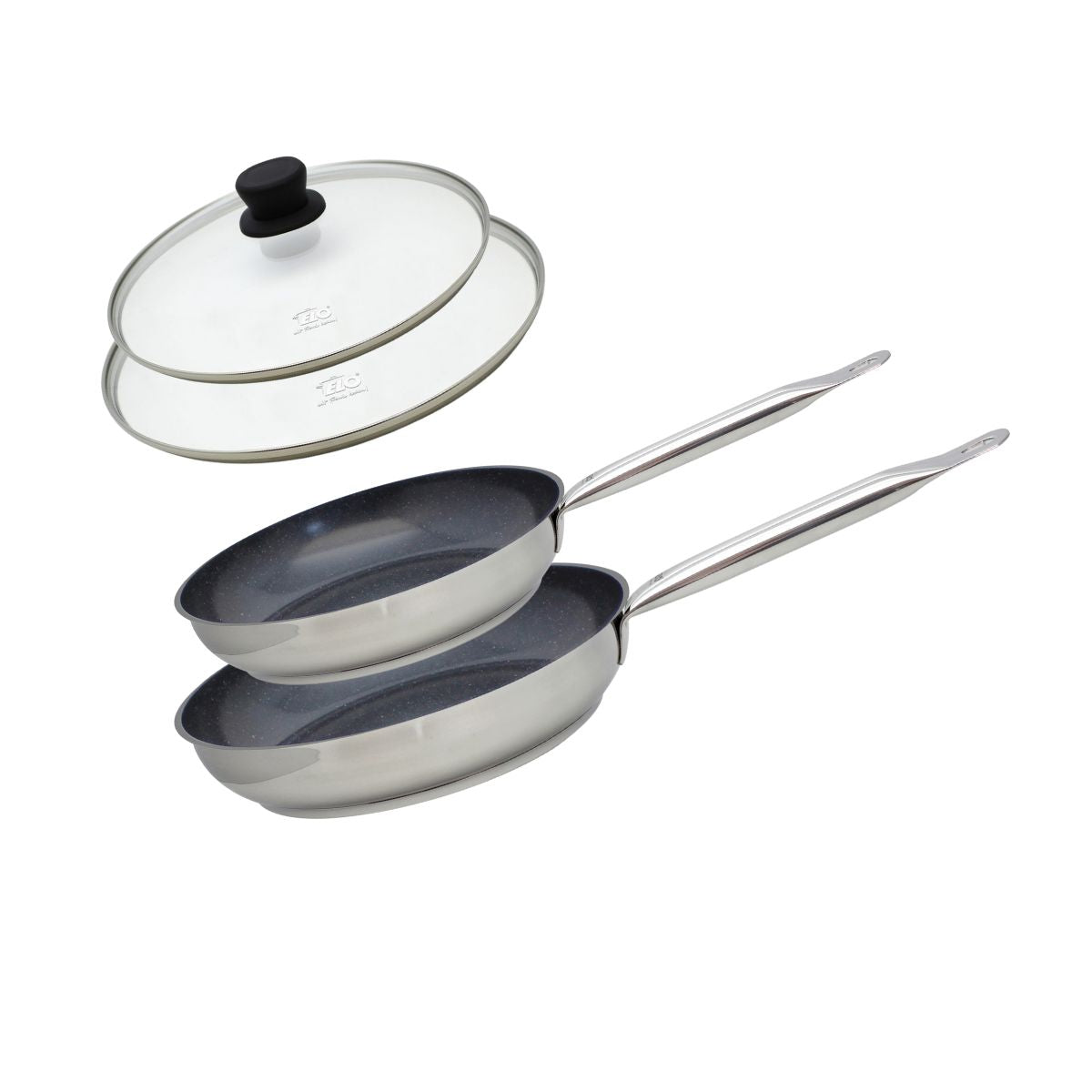 Lot 2 poêles de cuisson avec revêtement céramique sans PFAS, ELO