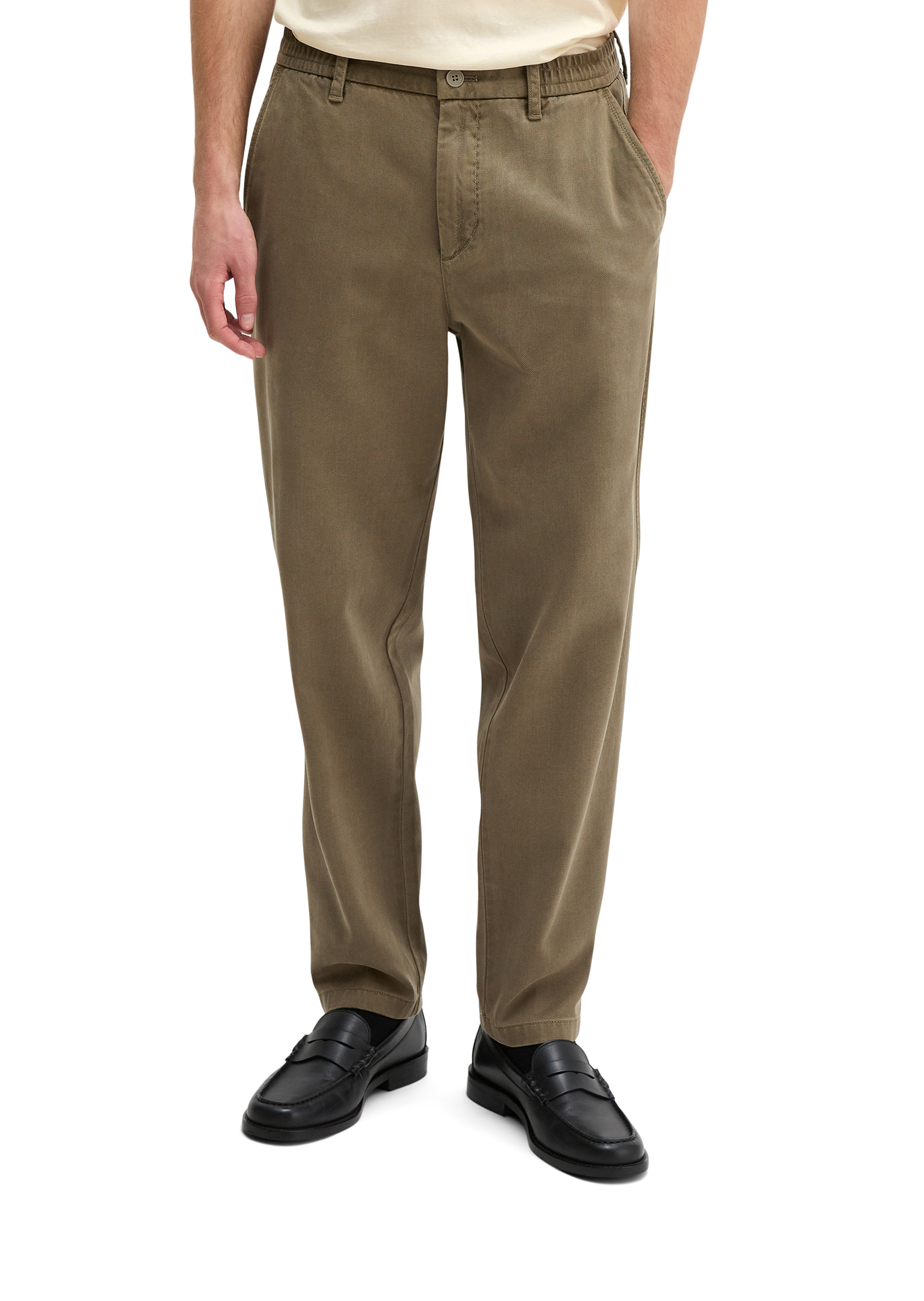 Chino modèle Belsbo Jogger relaxed en TENCEL™Lyocell et coton bio, MARC O'POLO