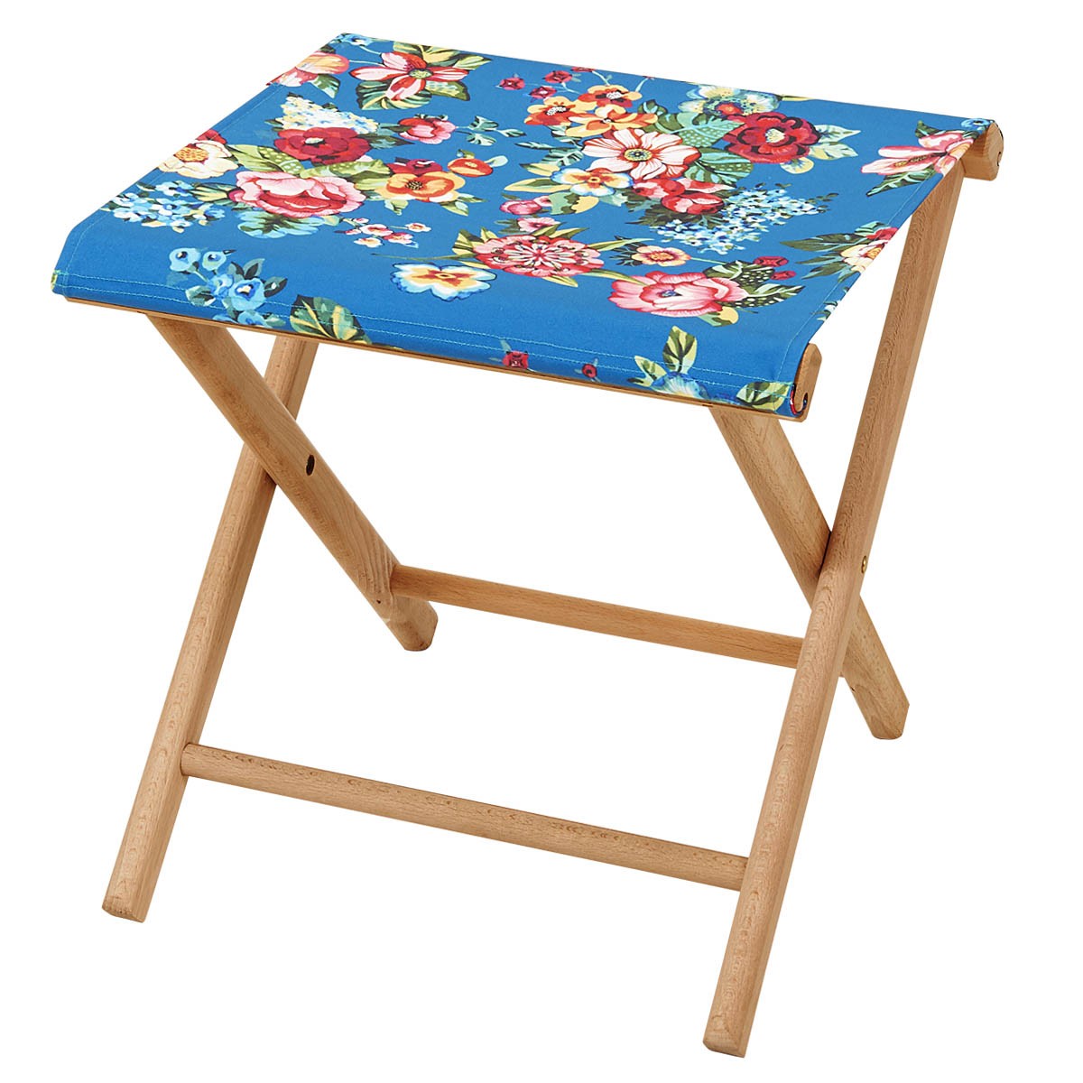 Pliant pêcheur en eucalyptus, motif fleuri, SHANTI, VENT DE BOHÈME