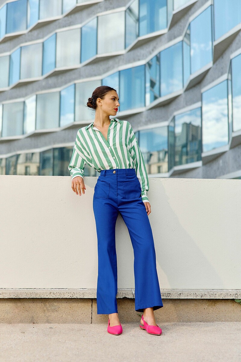 Sonny Wide Leg Trousers with Patch Pockets, LA PETITE ETOILE