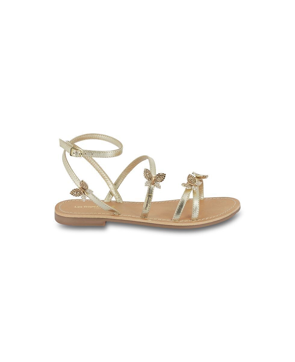 Orel Leather Flat Sandals, LES TROPEZIENNES PAR M.BELARBI