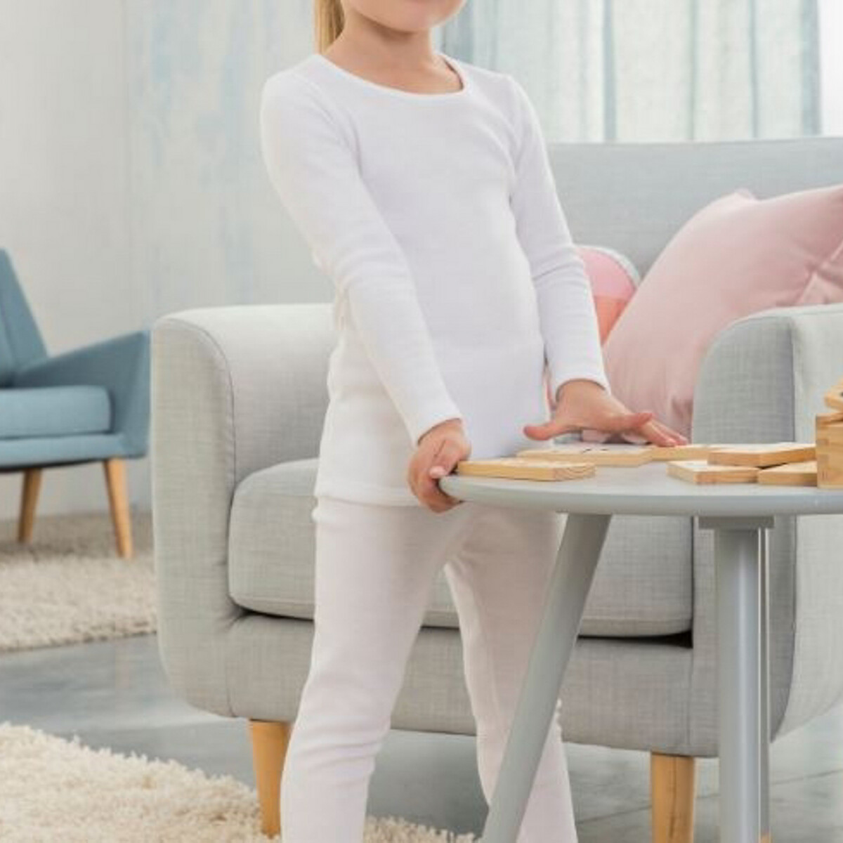 Damart Camiseta Térmica De Manga Larga Con Cuello Alto – Suave Y Cálida Para Niñas – Protección Contra El Frío Y La Humedad