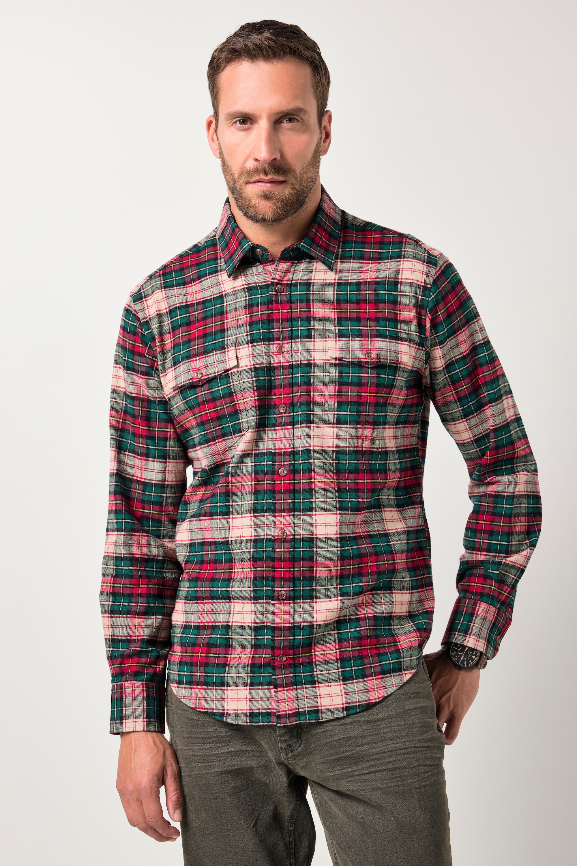 Chemise en flanelle à carreaux, JP1880