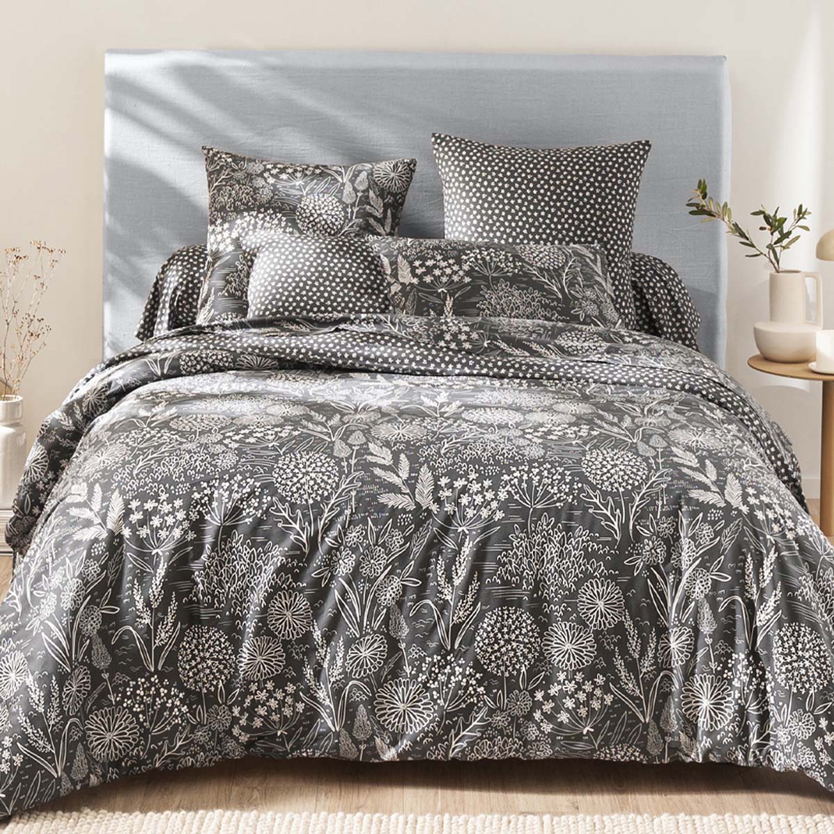 Parure De Lit 140x190 HOMEIDEAS Ensemble De Draps 4 Pièces