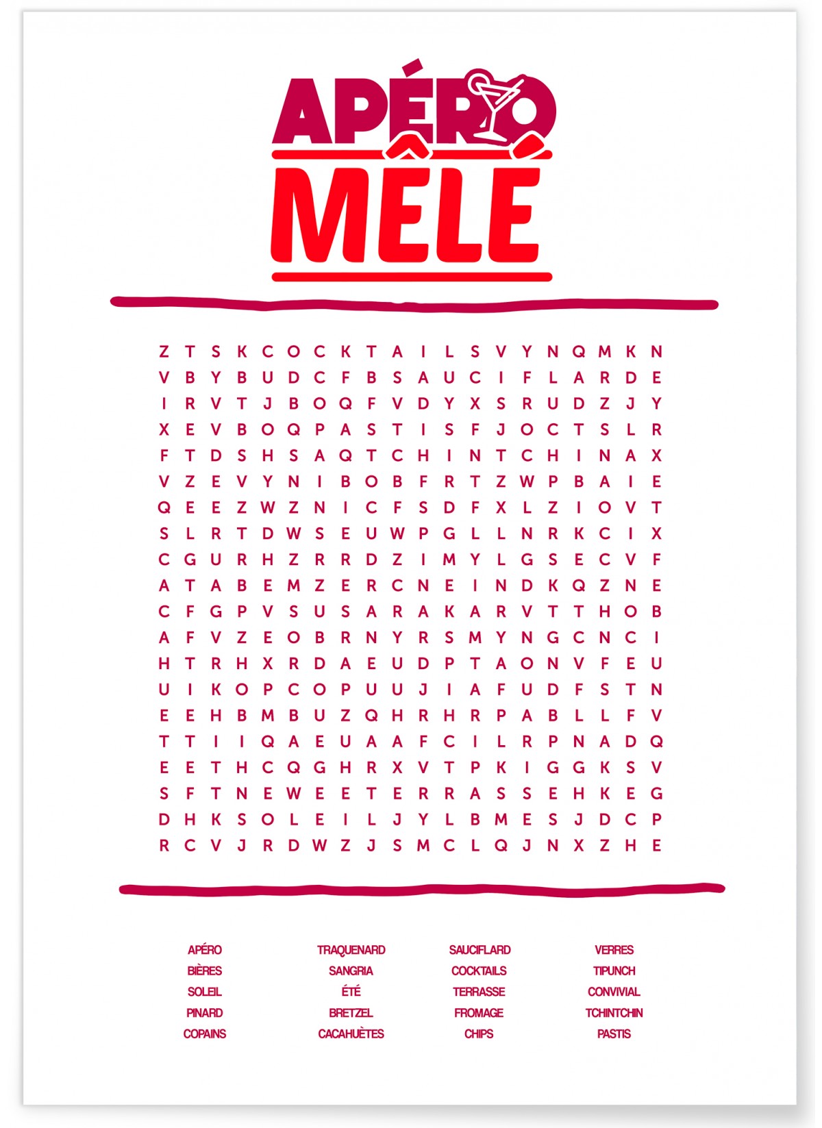 Affiche Apéro Mêlé, L'AFFICHERIE
