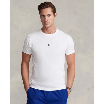 Cotton Crew Neck T-Shirt with Embroidered Logo POLO RALPH LAUREN