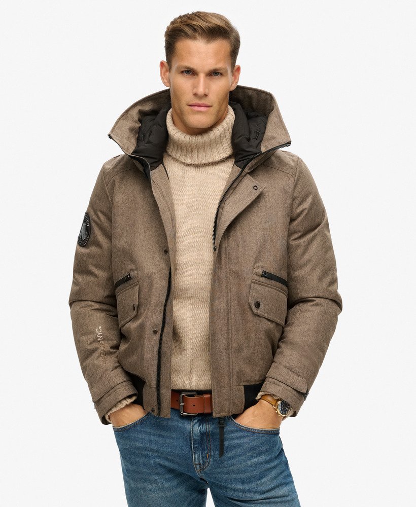 Blouson aviateur matelassé City Tweed, SUPERDRY