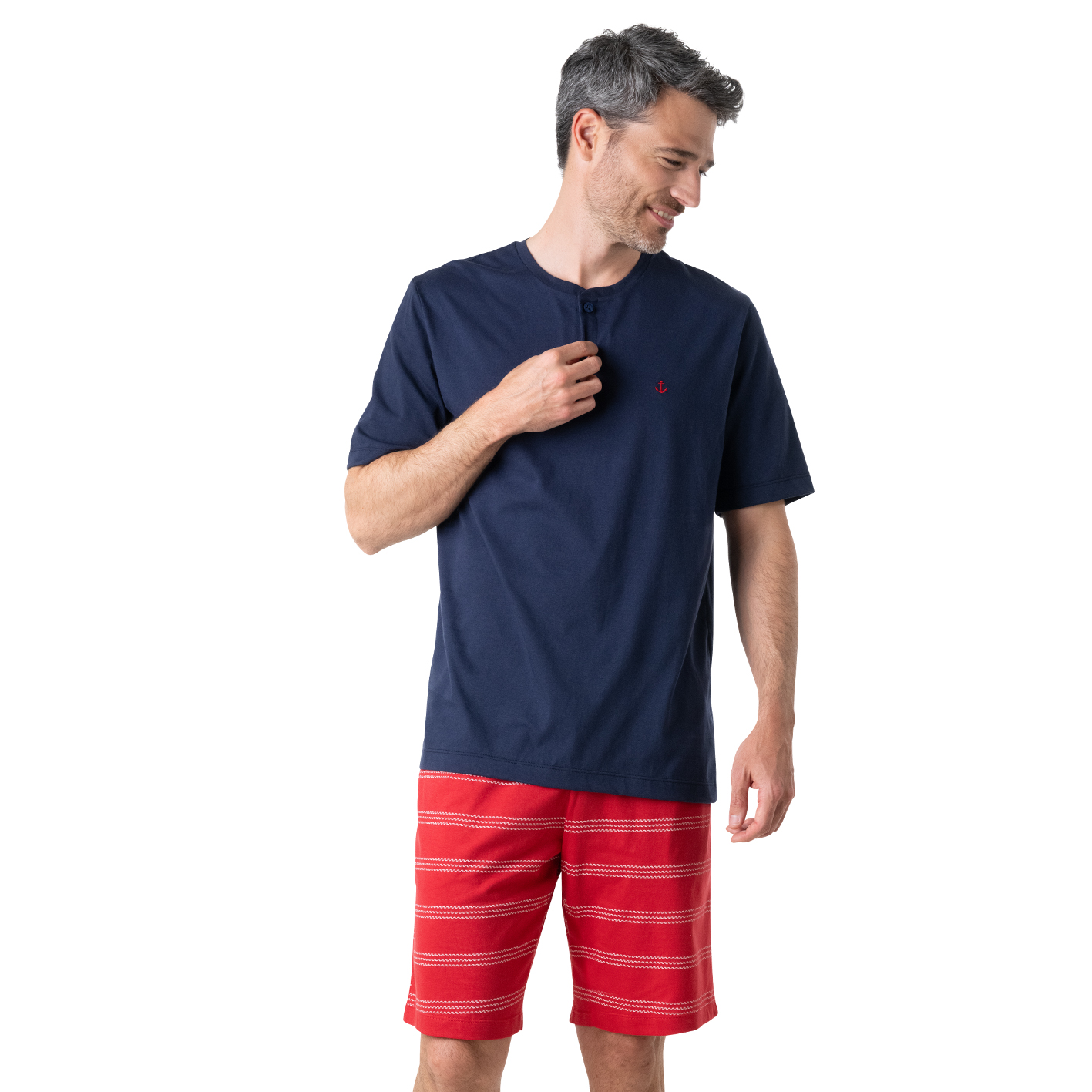 Pyjama court col ouvert, NAUTIQUE, EMINENCE