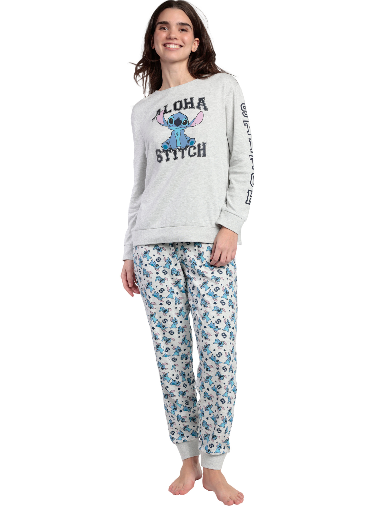 Pyjama pantalon top manches longues Aloha Stitch Disney, ADMAS