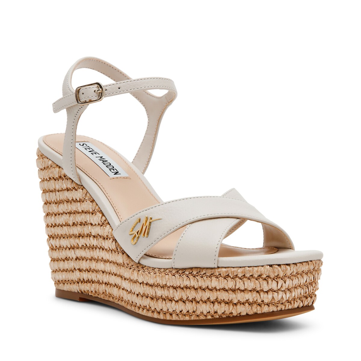 Steve Madden Sandalias de cuña de piel Cylo-E — photo 2