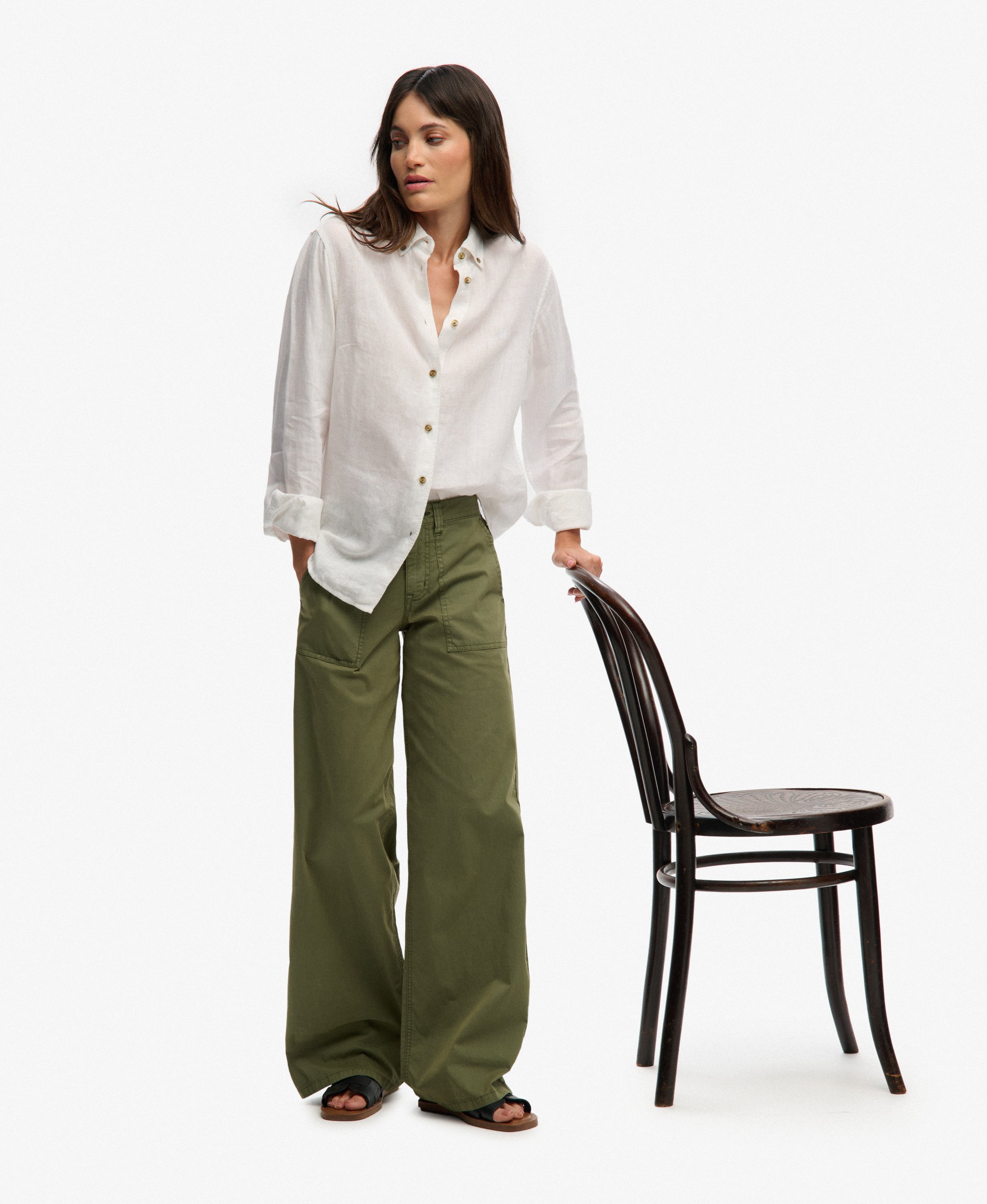 Pantalon Cargo Ample, SUPERDRY