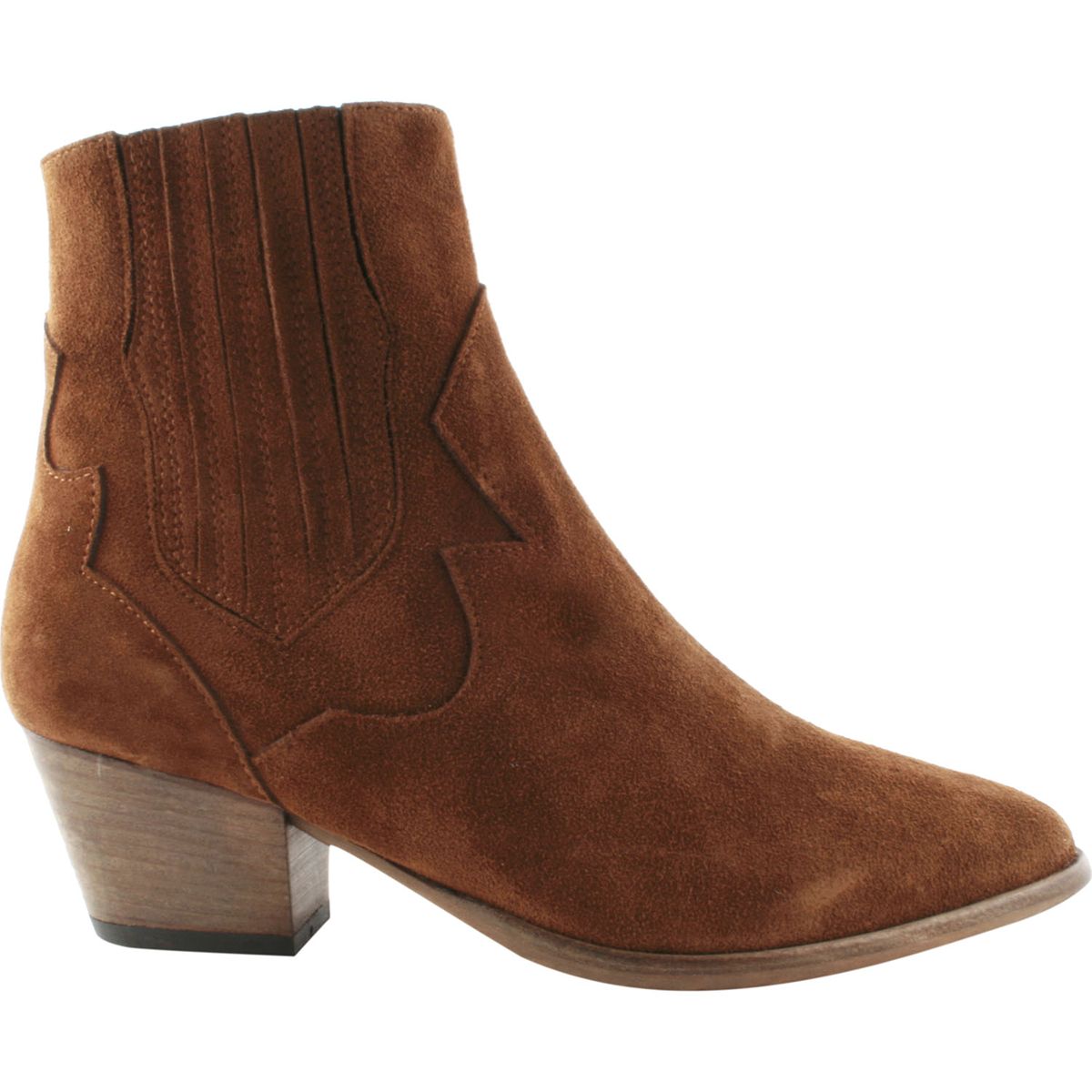 bottines nubuck femme camel