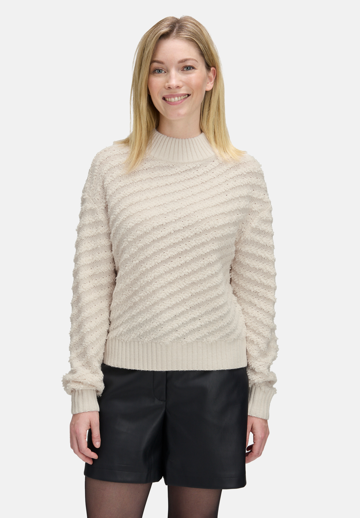 Pull-over en maille avec structure, BETTY & CO