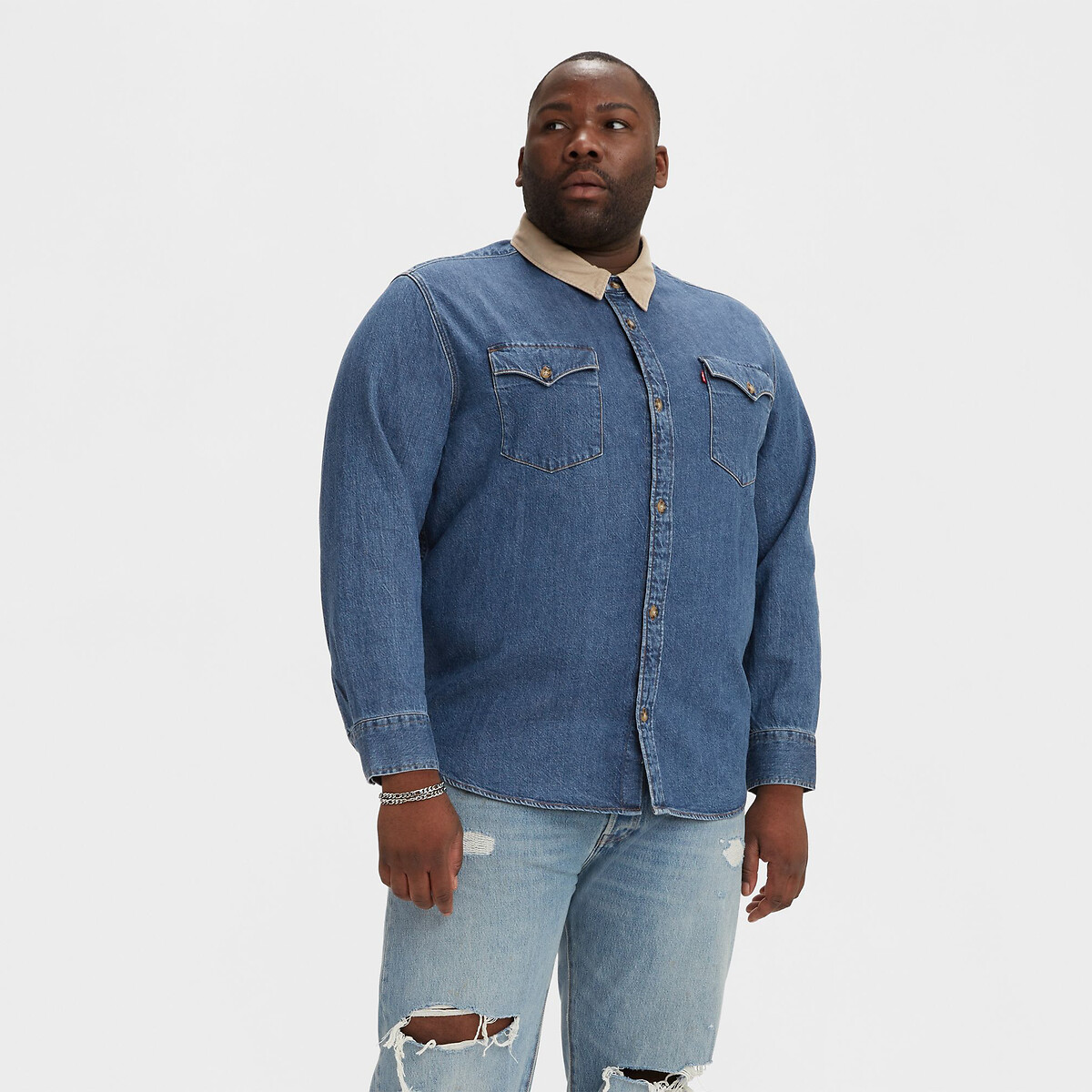 Big and tall western shirt in denim , stonewashed, Levis Big & Tall | La  Redoute