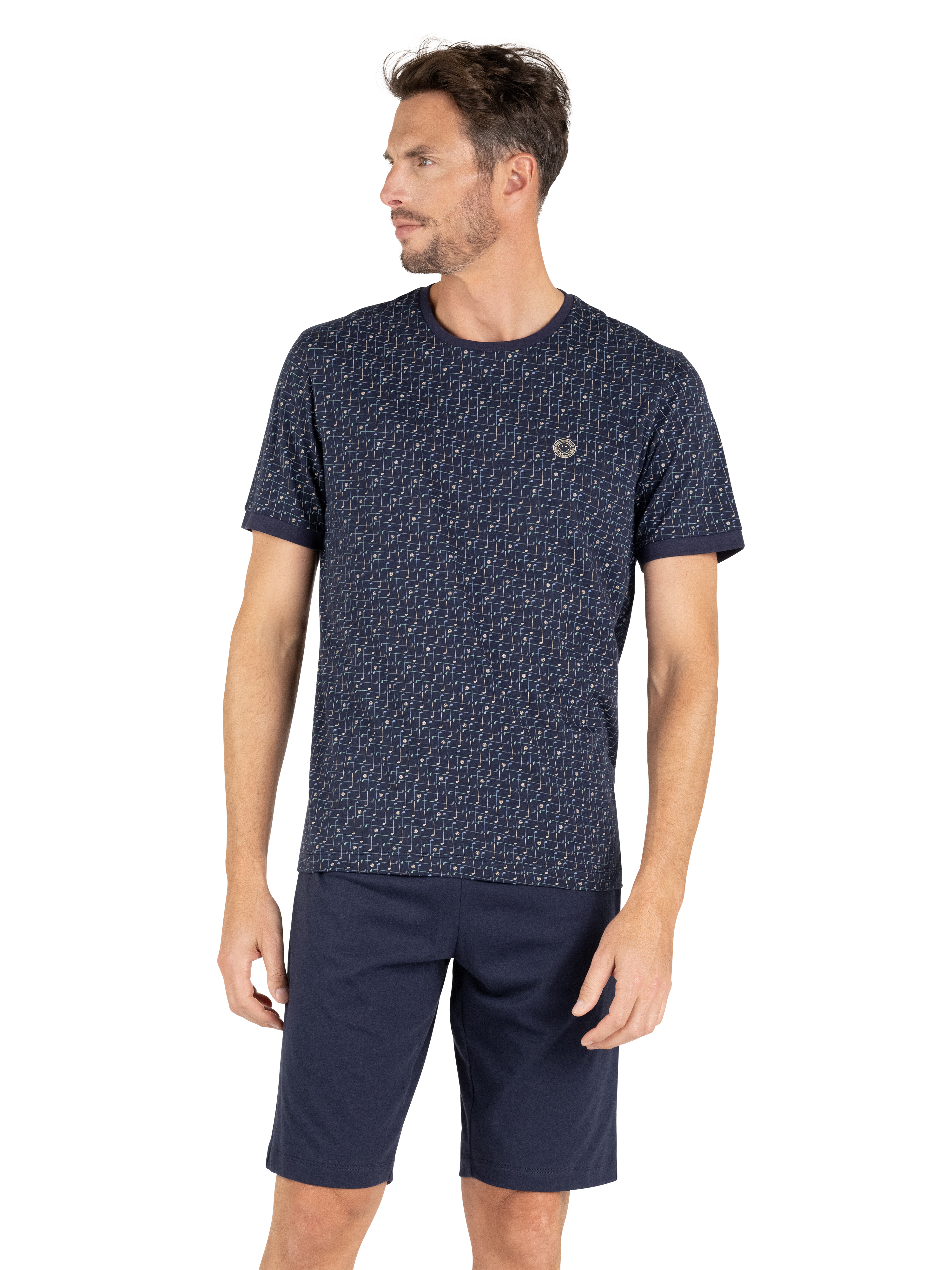 Pyjama court col rond SMILEYWORLD®, EMINENCE