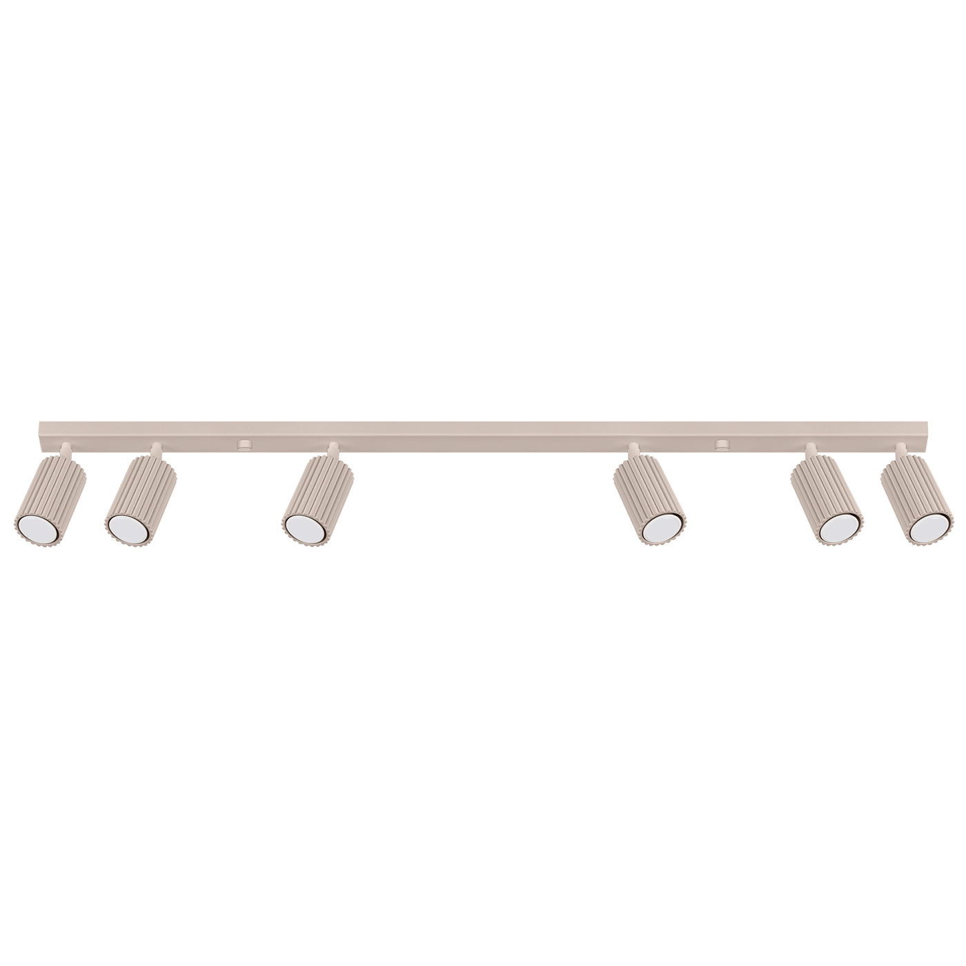 Plafonnier Aluminium Taupe GU10 6 Karbon, EDEN