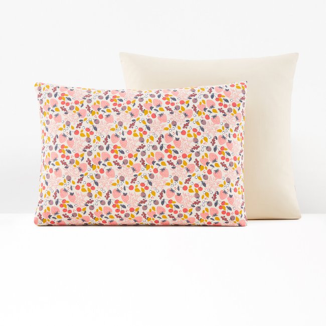 Fraise Child's Pillowcase, pink print, LA REDOUTE INTERIEURS