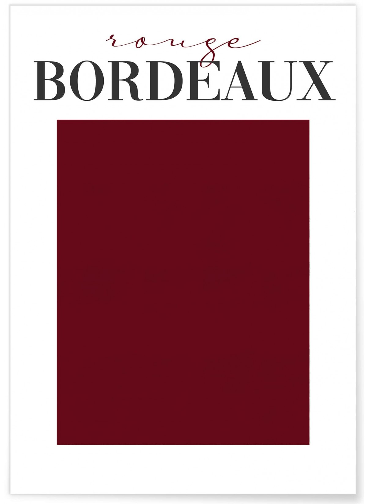 Affiche Rouge Bordeaux, L'AFFICHERIE