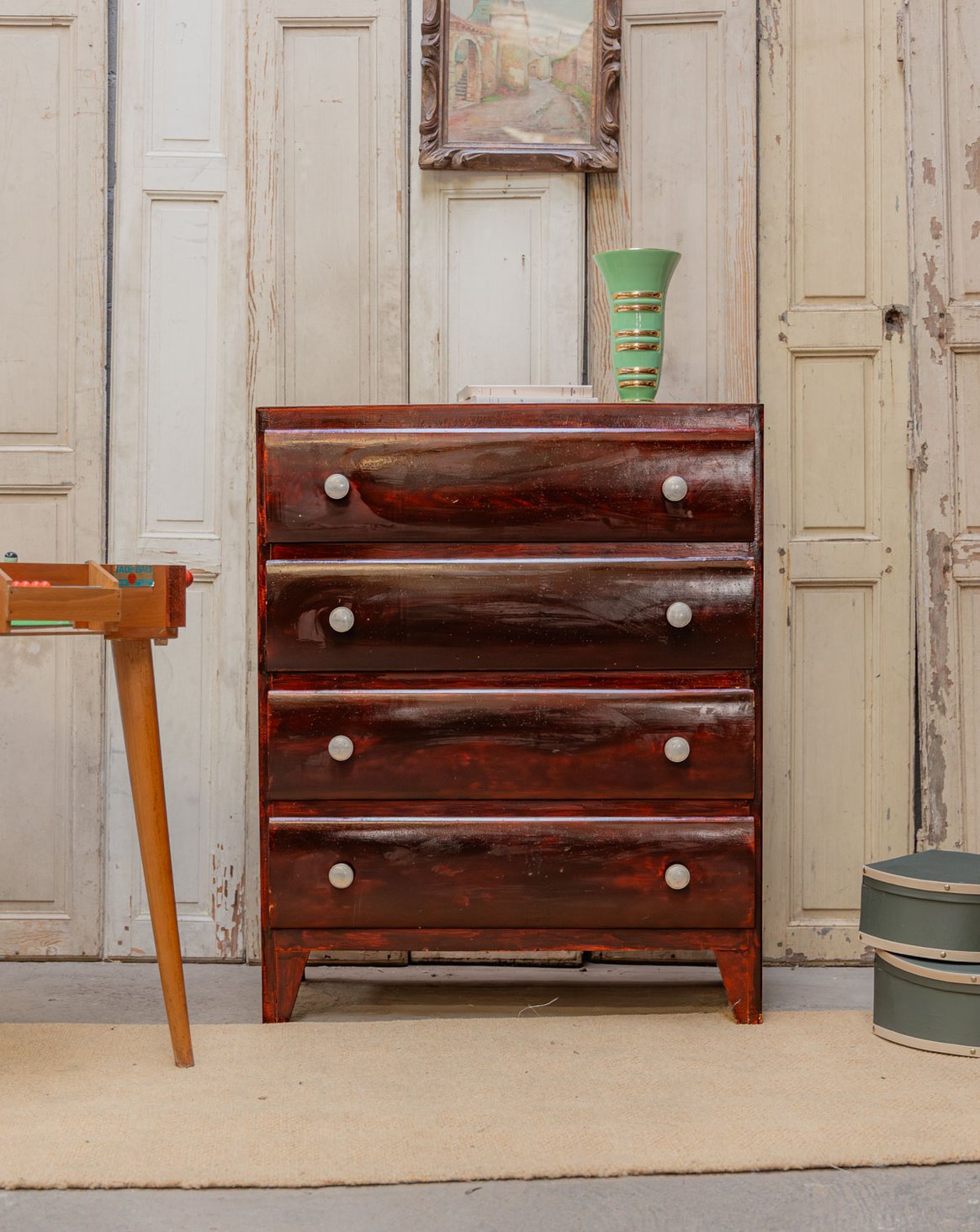Commode années 50 en bois Garance N°249 - Bon état, DEBONGOUT