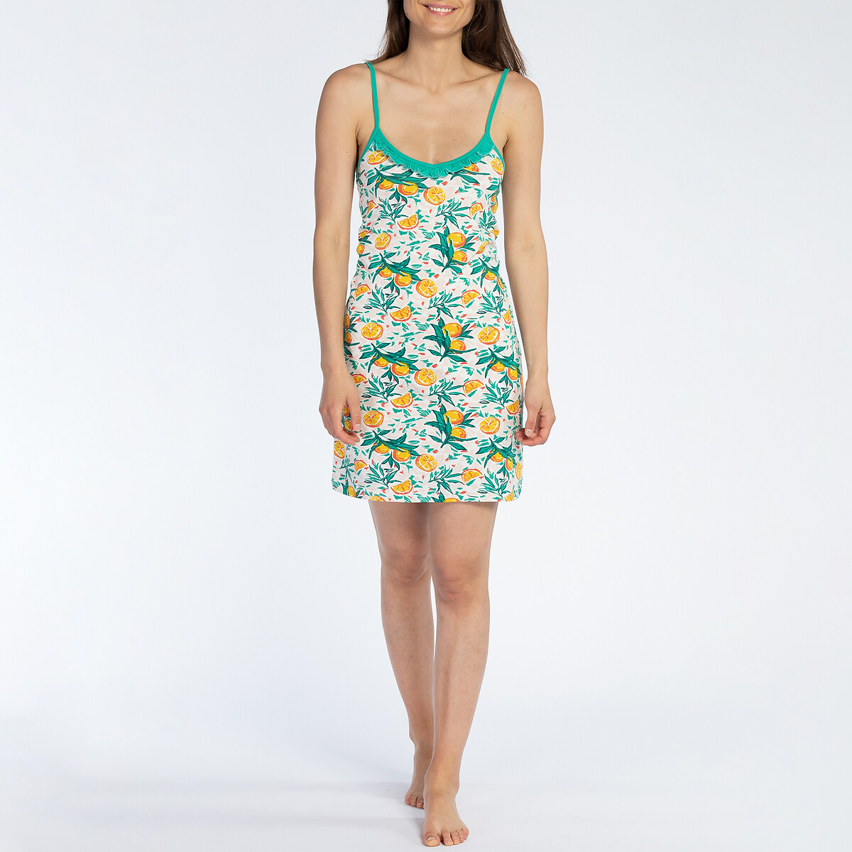 Image of Dolce Jersey Cami Nightshirt in Floral Cotton Mix