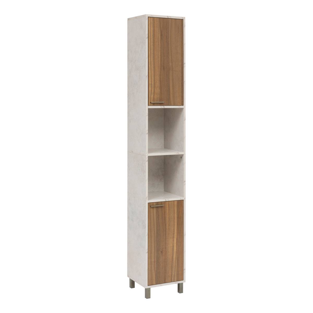 Colonne de rangement 2 portes effet marbre COME, 5FIVE SIMPLY SMART