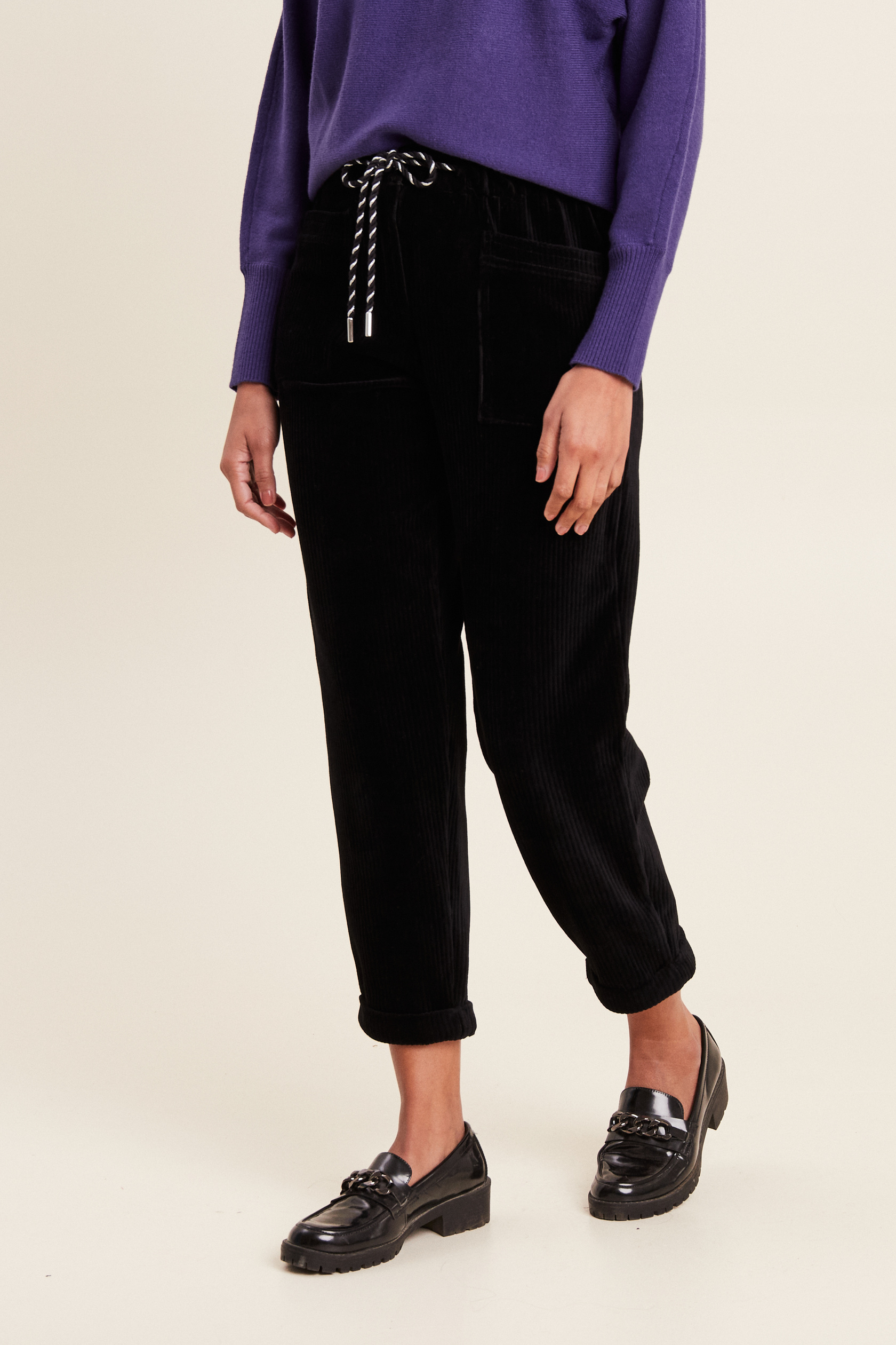 Pantalon paperbag velours, BREAL