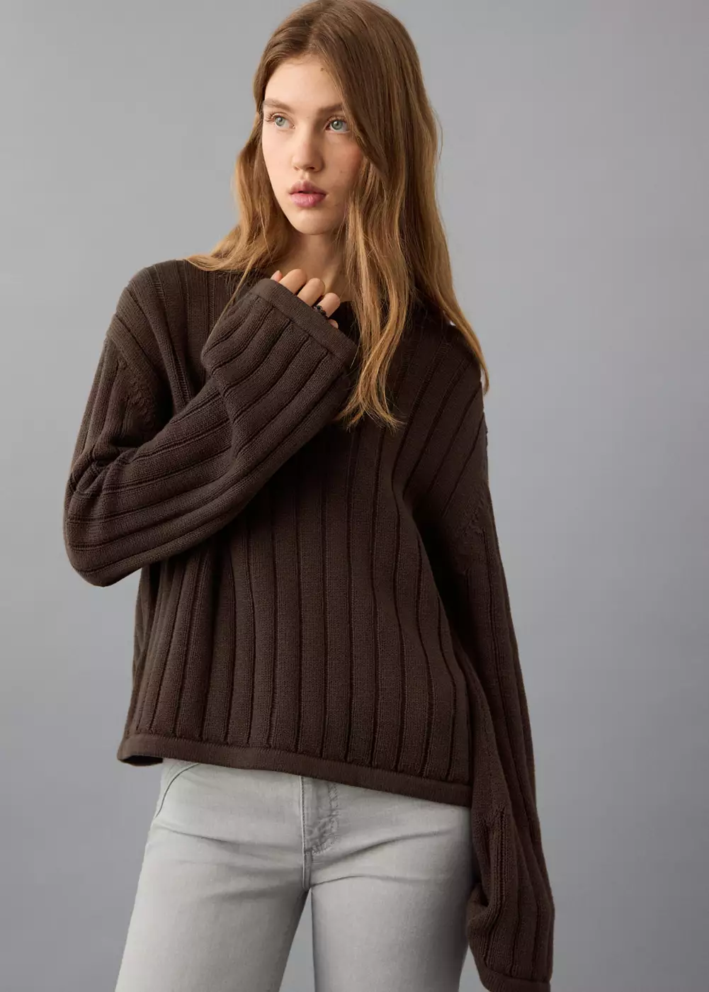 Pull-over maille côtelée, MANGO TEEN