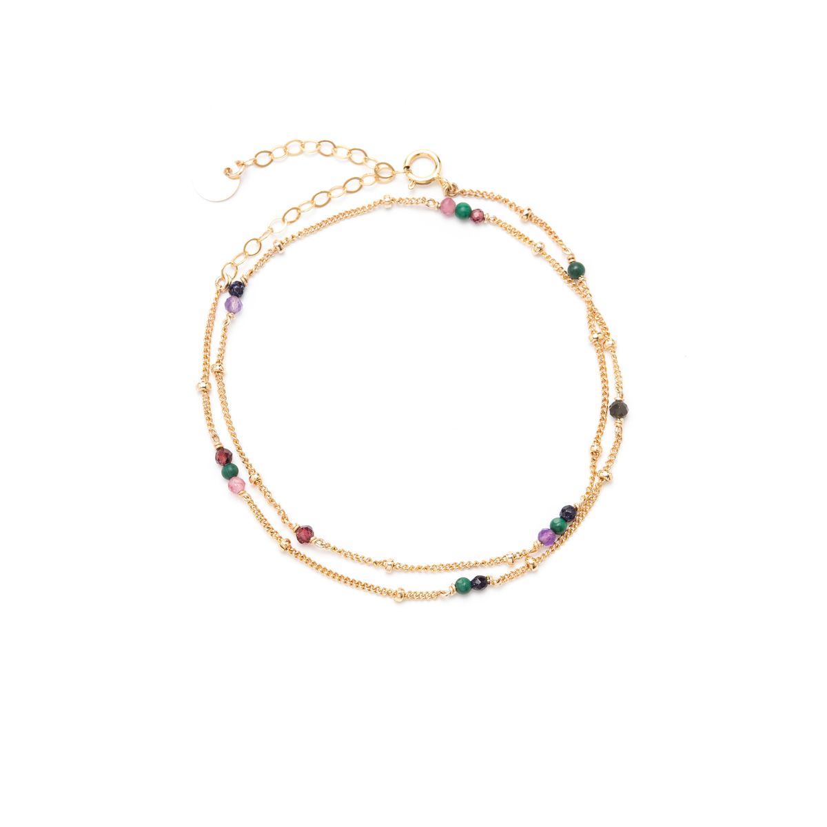 Bracelet double/collier céleste - précieuse