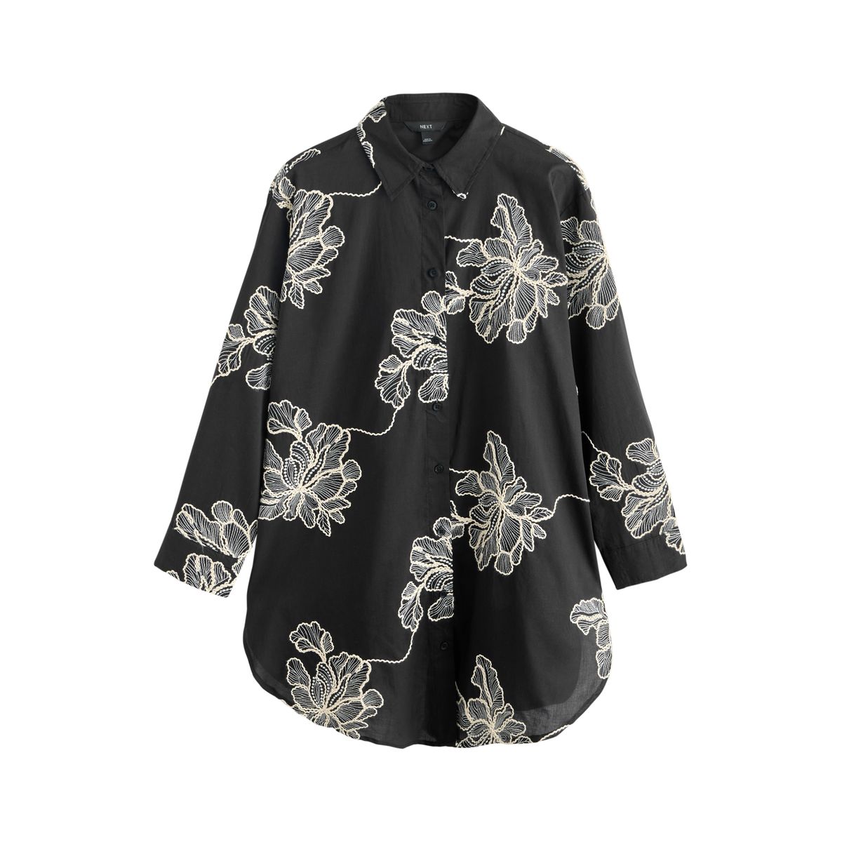 Chemise de plage à fleurs brodées, NEXT