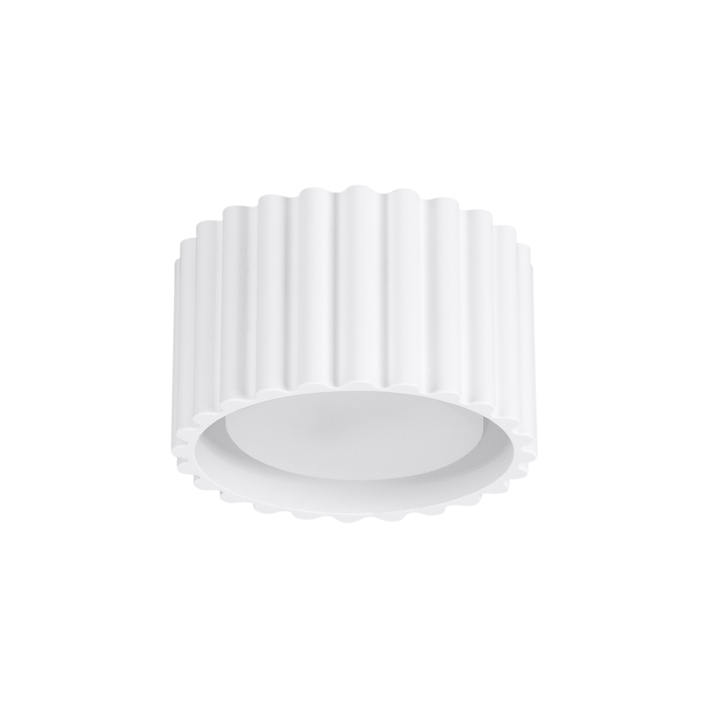 Plafonnier Aluminium Blanc Gx53 1 Aura, EDEN