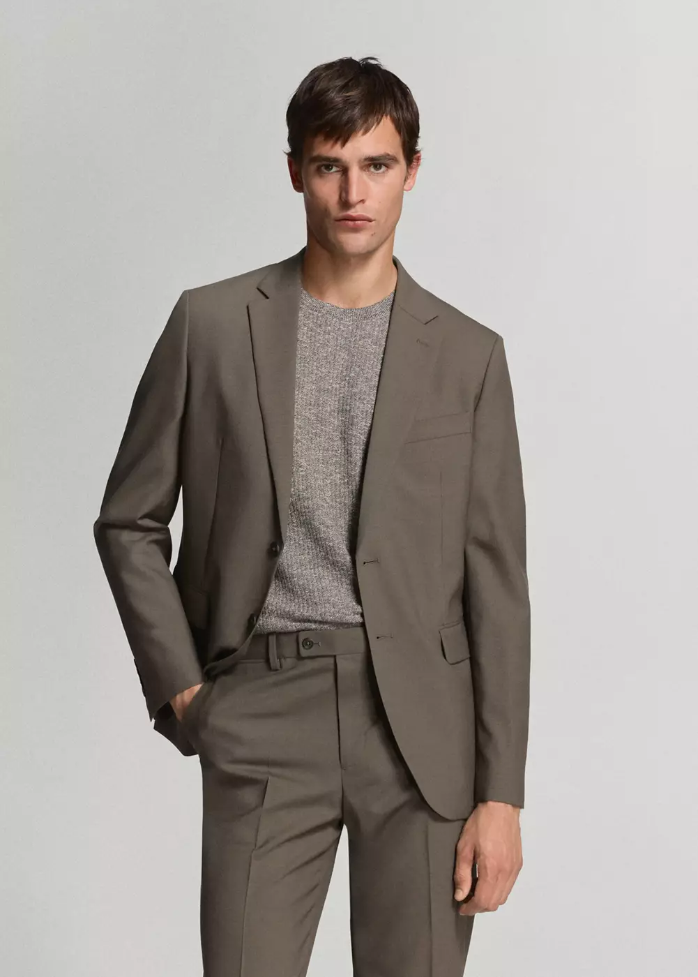 Veste de costume Turin slim fit 100 % laine vierge, MANGO MAN