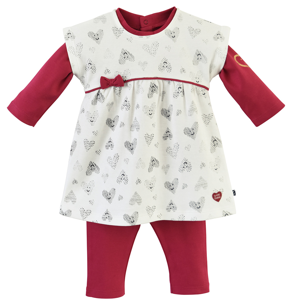 Ensemble t shirt robe et legging boreal, SUCRE D'ORGE