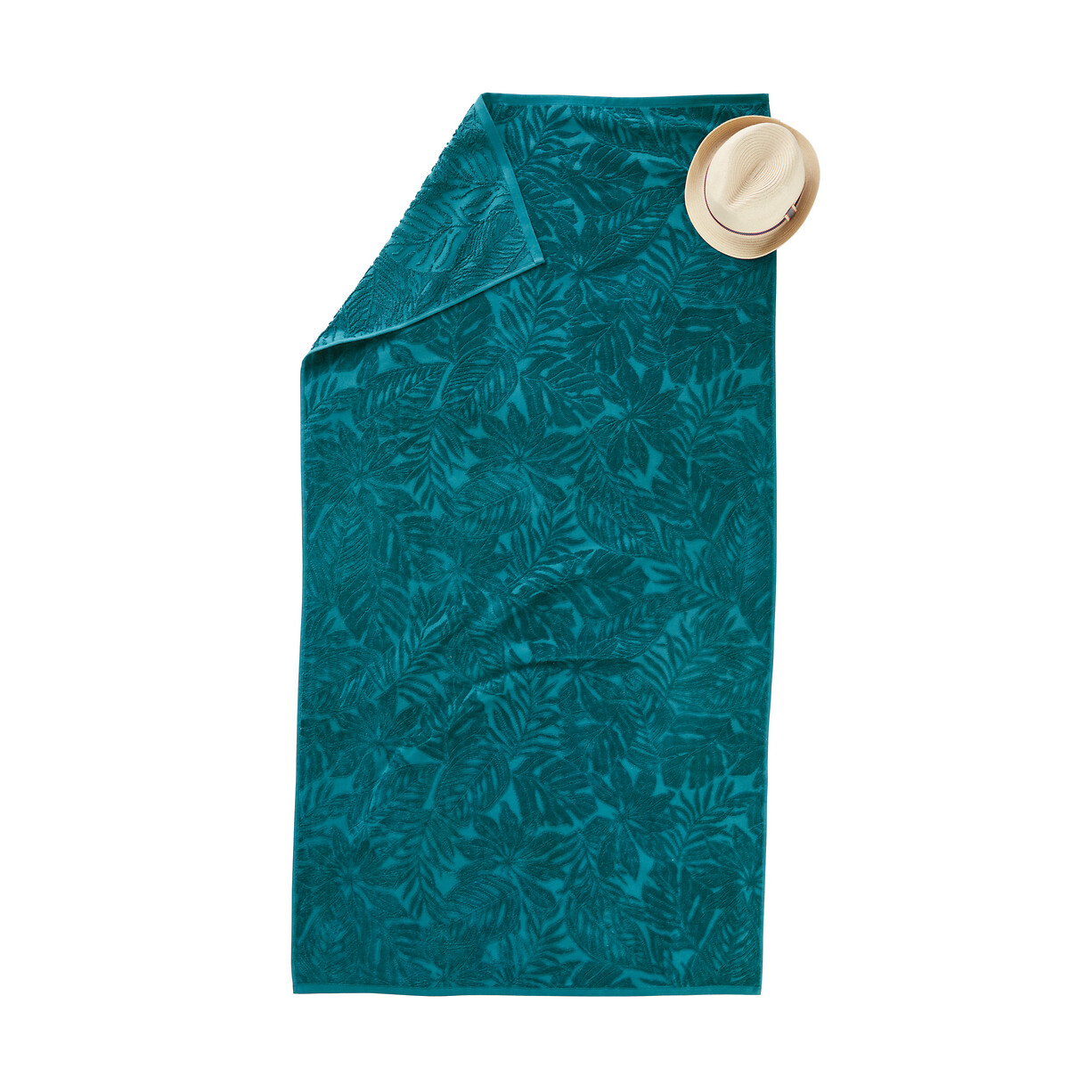 Product photograph of Ficus Velour Beach Towel from La Redoute UK.