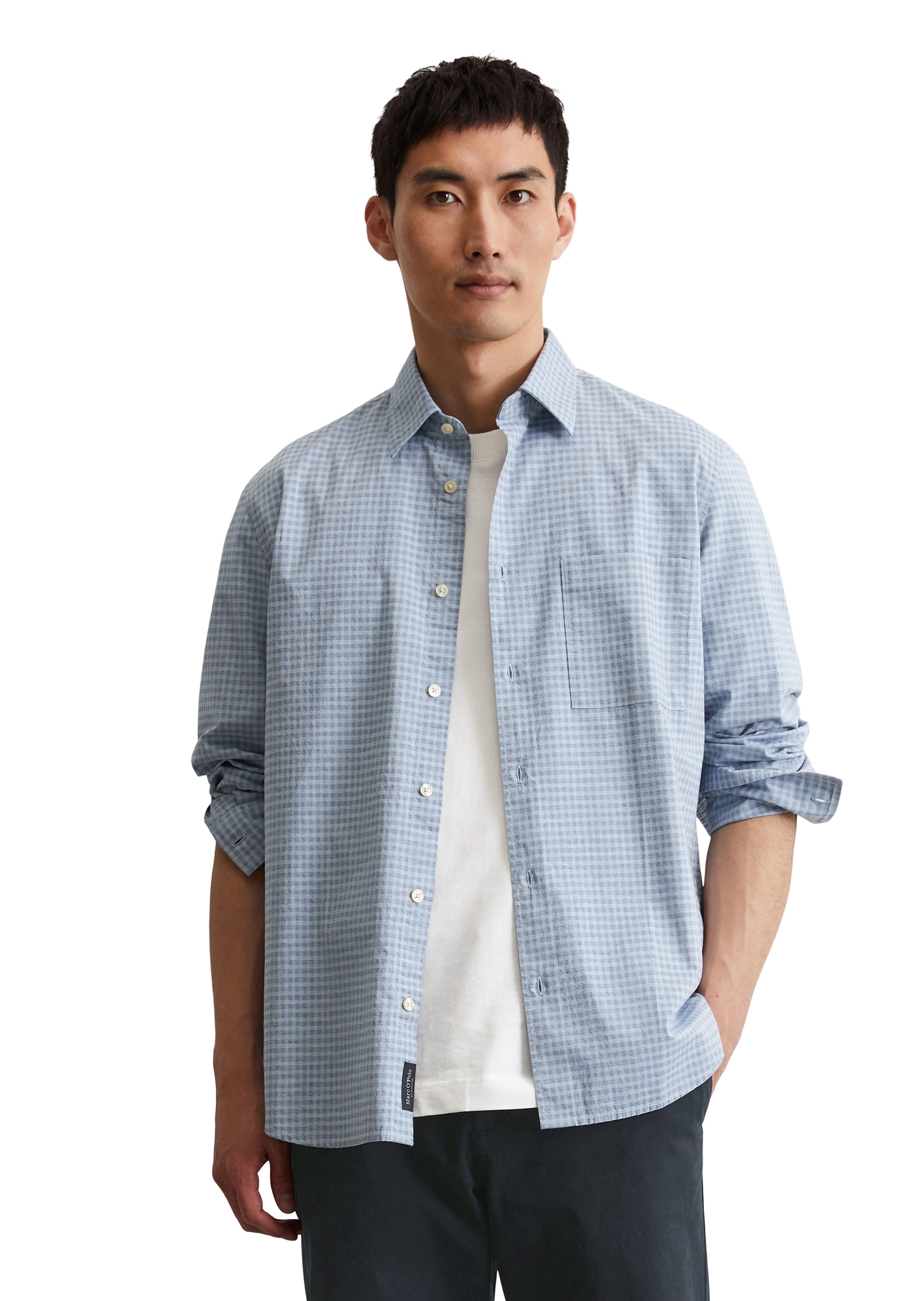 Chemise regular en qualité popeline fine, MARC O'POLO