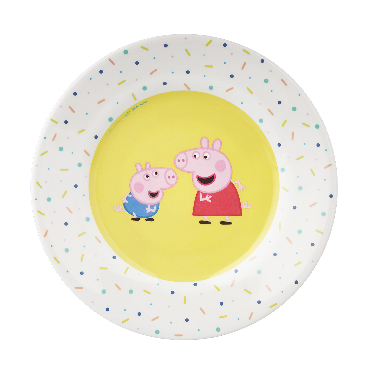 Assiette à dessert  PEPPA PIG, PETIT JOUR