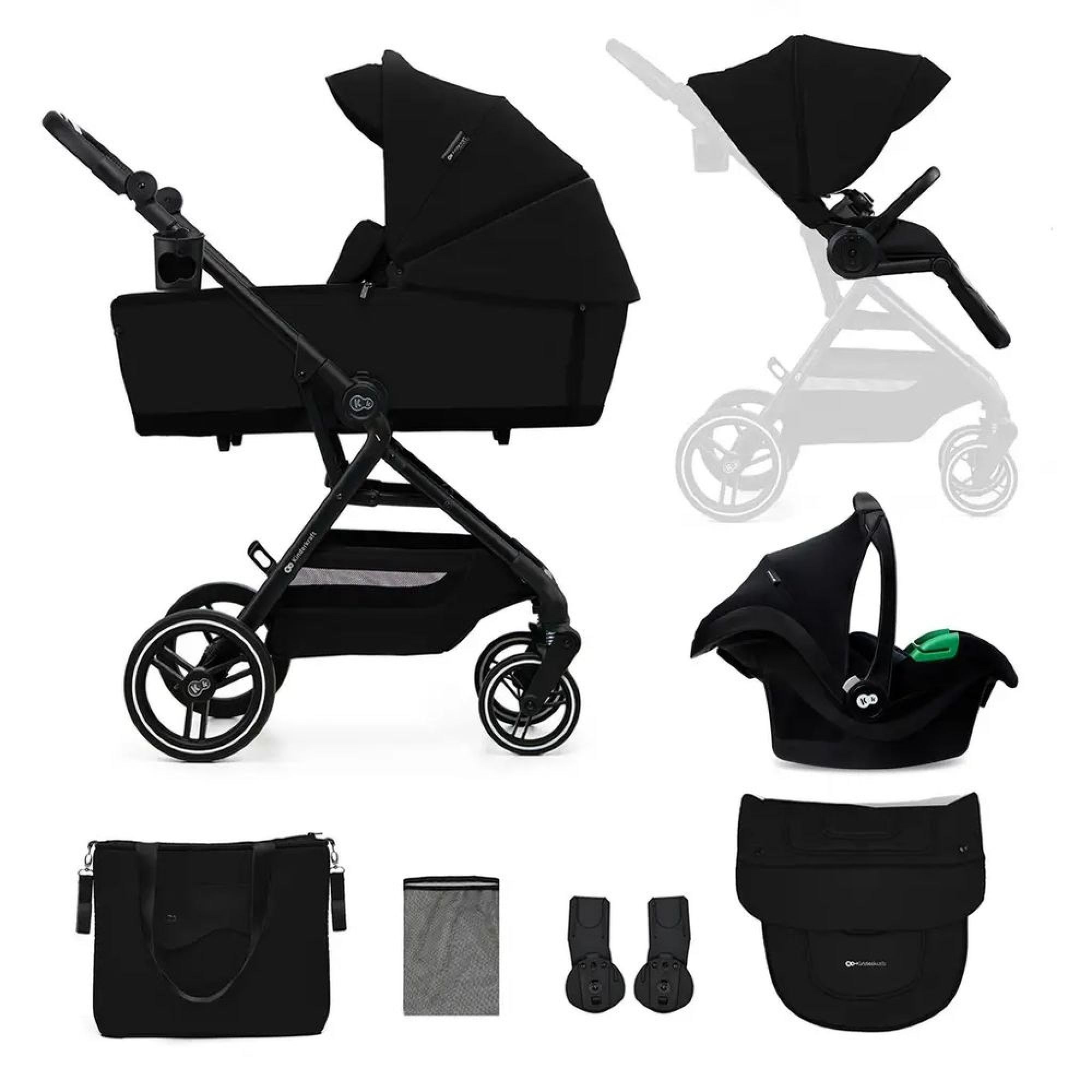 Poussette trio Yoxi 3 en1, KINDERKRAFT