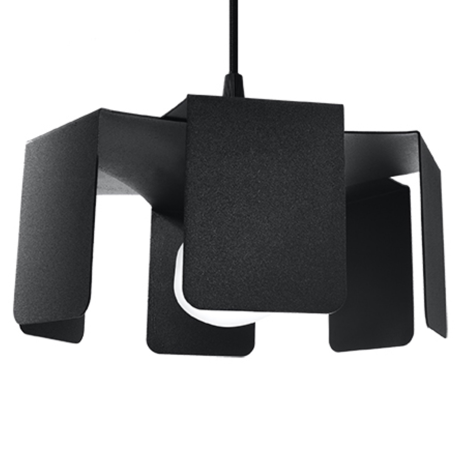 Suspension Acier Noir E27 1 Tulip, EDEN
