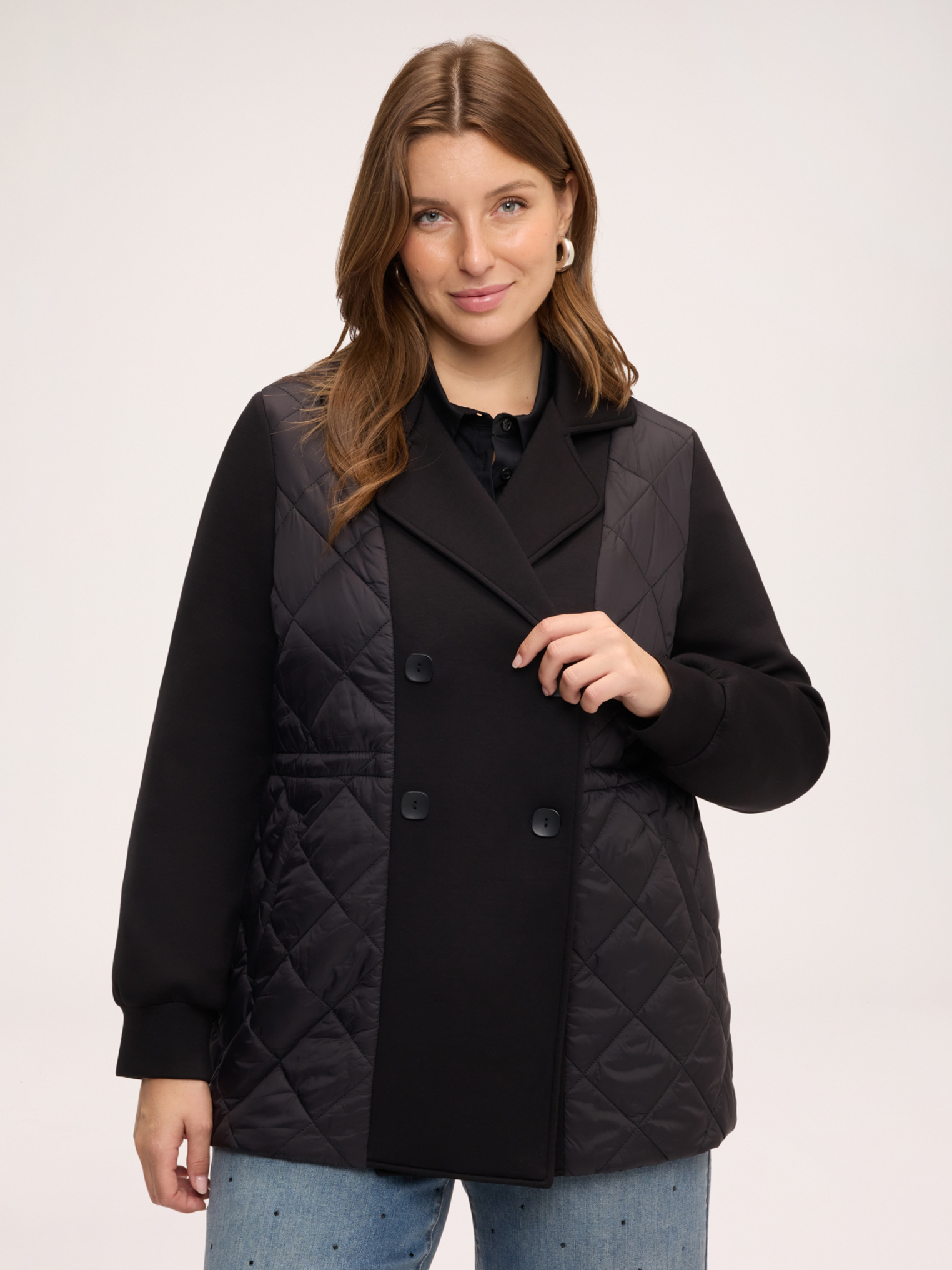 Veste matelassée trench croisée, FIORELLA RUBINO