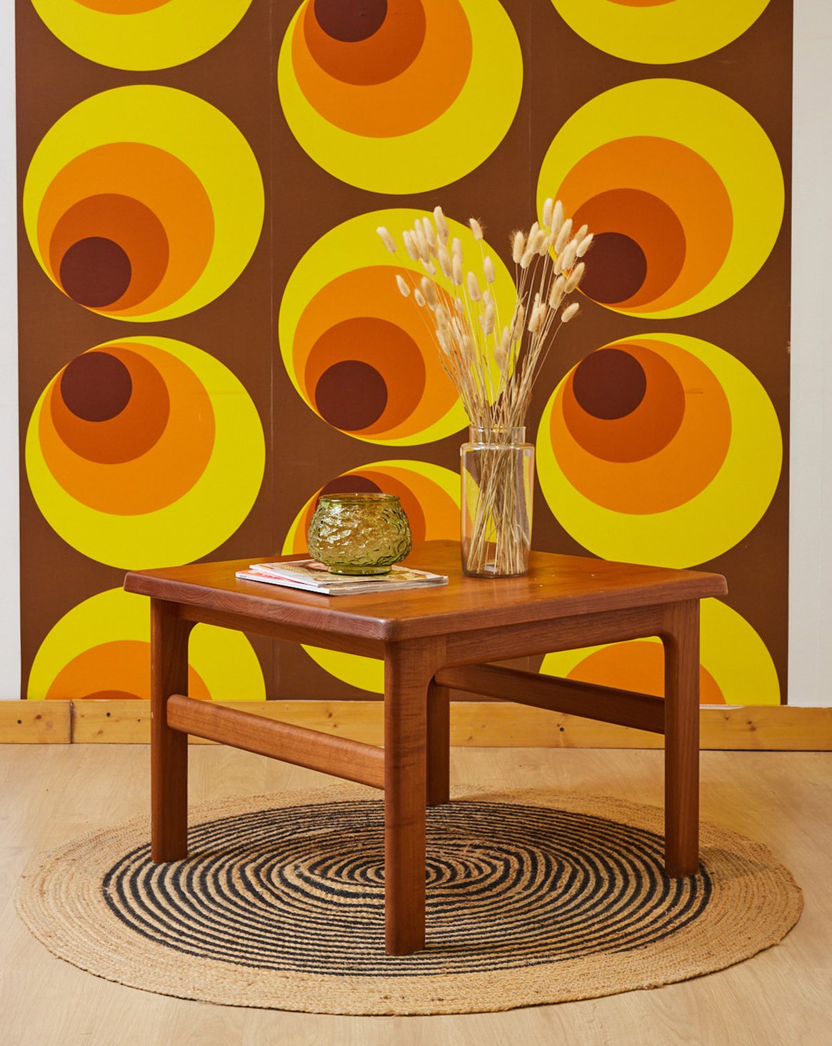 Table basse scandinave en teck Donna N°1565 - Bon état, DEBONGOUT