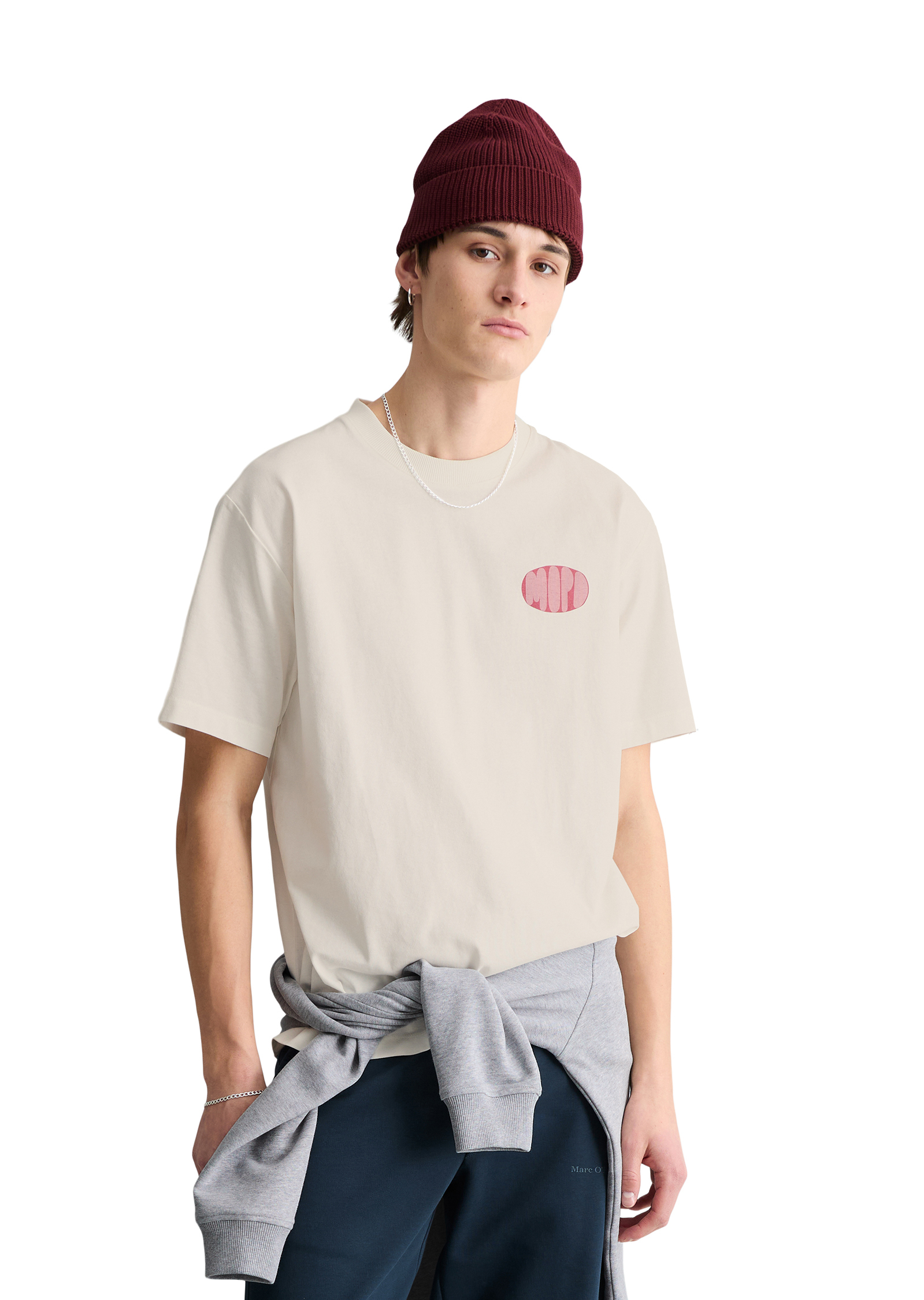 T-shirt surdimensionné avec impression dans le dos, MARC O’POLO DENIM