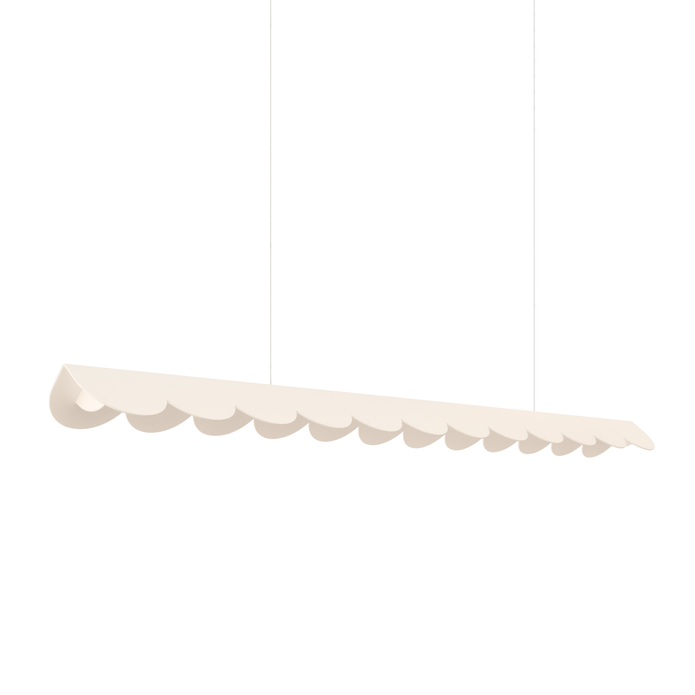 Suspension Aluminium Beige LED 1 Biscuit, EDEN