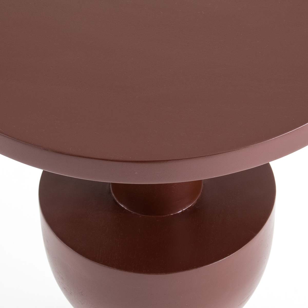 Product photograph of Okello Side Pedestal Table In Solid Mango Wood from La Redoute UK