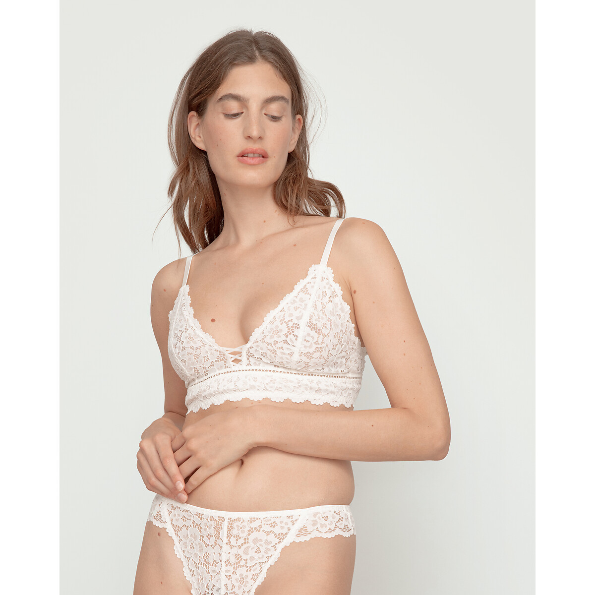 Girofle non-underwired bra in lace La Redoute Collections